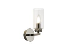 Ginamuro Wall Lamp Switched, 1 x E14, Polished Nickel