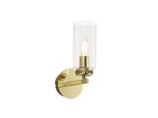 Ginamuro Wall Lamp Switched, 1 x E14, Polished Gold