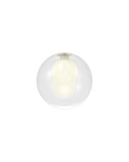 Giuseppe 150mm Round Clear With Inner Frosted Globe (G) Glass Shade