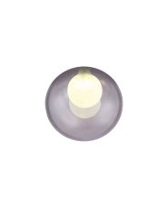 Giuseppe 150mm Round Smoke With Inner Frosted Globe (G) Glass Shade