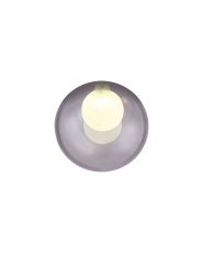 Giuseppe 15cm Round Smoke With Inner Frosted Globe (G) Glass Shade