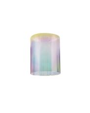 Giuseppe 12x15cm Medium Cylinder (A) 7 Colour Iridescent Glass Shade