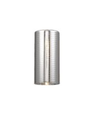 Giuseppe 10x20cm Tall Cylinder (B) Lined Chrome Glass Shade
