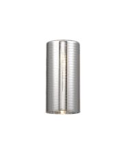 Giuseppe 100x200mm Tall Cylinder (B) Lined Chrome Glass Shade