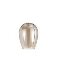 Giuseppe 12x16cm Wine Glass (D) Cognac Plated With Inner Frosted Glass Shade