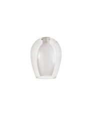 Giuseppe 12x16cm Wine Glass (D) Clear With Inner Frosted Glass Shade