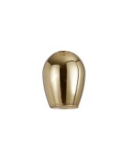 Giuseppe 12x16cm Wine Glass (D) Gold With Inner Frosted Glass Shade