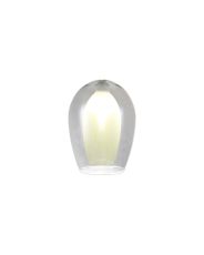 Giuseppe 12x16cm Wine Glass (D) Smoke Plated With Inner Frosted Glass Shade