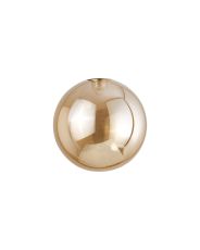 Giuseppe 15cm Round (J) Amber Plated Globe Glass Shade