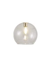 Giuseppe 140mm Open Mouth (F) Round Clear Globe Glass Shade