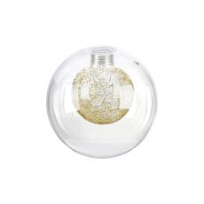 Giuseppe 12cm Round Clear With Inner Gold Globe (AA) Glass Shade
