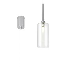 Giuseppe 10cm Single Pendant 2m, 1 x G9, Polished Chrome/Clear Type A Shade