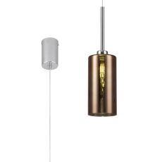 Giuseppe 10cm Single Pendant 2m, 1 x G9, Polished Chrome/Copper Type A Shade