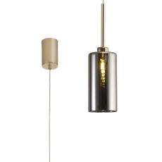 Giuseppe 10cm Single Pendant 2m, 1 x G9, French Gold/Chrome Type A Shade