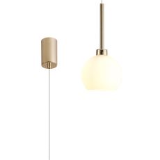 Giuseppe 14cm Single Pendant 2m, 1 x G9, French Gold/Opal Type F Shade