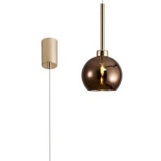 Giuseppe 14cm Single Pendant 2m, 1 x G9, French Gold/Copper Type F Shade