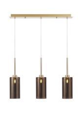 Giuseppe Linear Pendant 2m, 3 x G9, French Gold/Copper Type A Shade