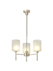 Giuseppe 52cm Telescopic/Semi Flush, 3 x G9, French Gold/Frosted Type B Shade