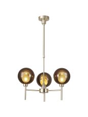 Giuseppe 54cm Telescopic/Semi Flush, 3 x G9, French Gold/Copper/Frosted Type G Shade