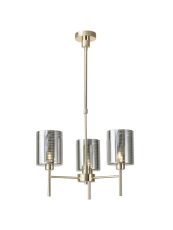 Giuseppe 52cm Telescopic/Semi Flush, 3 x G9, French Gold/Chrome Lined Type B Shade
