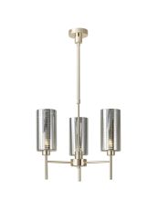 Giuseppe 50cm Telescopic/Semi Flush, 3 x G9, French Gold/Chrome Lined Type A Shade