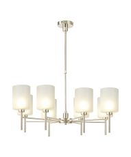 Giuseppe 82cm Telescopic/Semi Flush, 8 x G9, French Gold/Frosted Type B Shade