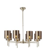 Giuseppe 82cm Telescopic/Semi Flush, 8 x G9, French Gold/Copper Type B Shade