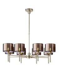 Giuseppe 85cm Telescopic/Semi Flush, 8 x G9, French Gold/Copper Type C Shade