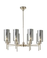 Giuseppe 80cm Telescopic/Semi Flush, 8 x G9, French Gold/Chrome Type A Shade