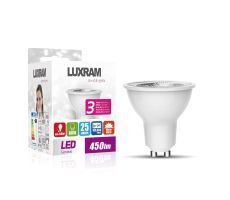 HE Duramax LED GU10 Dimmable 6W 6400K White SCOB 36° 350lm