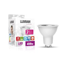 HE Duramax LED GU10 Dimmable 6W 3000K Warm White SCOB 36° 350lm