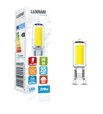 HaloLED G9 2.5W 3000K Warm White, 220lm, Clear Finish,  3yrs Warranty