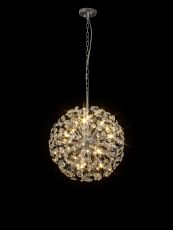 Hiphonic Pendant 50cm Sphere 12 Light G9 Polished Chrome / Crystal