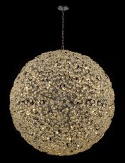 Hiphonic 1.5m Sphere Pendant 84 Light G9 Polished Chrome / Crystal, Item Weight: 100kg