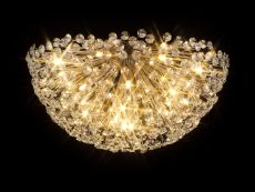 Hiphonic Ceiling 80cm 21 Light G9 French Gold / Crystal