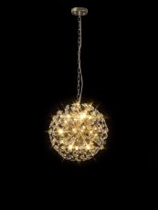 Hiphonic Pendant 40cm Sphere 9 Light G9 French Gold / Crystal