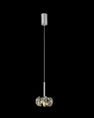 Hiphonic 1 Light G9 2m Single Pendant With Polished Chrome And Crystal Shade