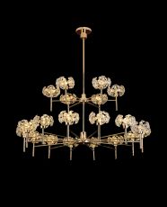 Hiphonic 20 Light G9 2-Tier Light With French Gold And Crystal Shade