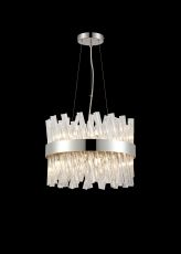 Modus 40cm 10 Light G9, Pendant Round, Polished Nickel / Clear
