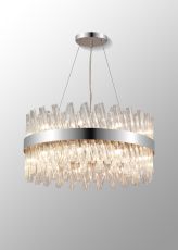 Modus 60cm 18 Light G9, Pendant Round, Polished Nickel / Clear Item Weight: 16.81kg