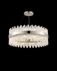 Modus 80cm 24 Light G9, Pendant Round, Polished Nickel / Clear Item Weight: 23.13kg