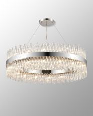 Modus 1m 32 Light G9, Pendant Round, Polished Nickel / Clear Item Weight: 29.51kg