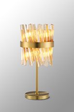 Modus 6 Light G9, Table Lamp, Brass / Amber