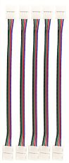 (Pack Of 5) Double Ended RGB Connector (100mm Strip)