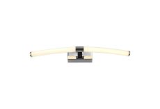 Manresa Wall Lamp Small, 2 x 4W LED, 3000K, 560lm, IP44, Polished Chrome, 3yrs Warranty