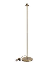 Zenth Antique Brass 1 Light E27 143cm Uplight Floor Lamp Without Shade,