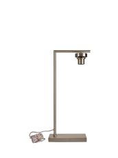 Zenth Satin Nickel 1 Light E27 59cm Downward Table Lamp (FRAME ONLY)