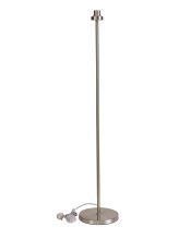 Zenth Satin Nickel 1 Light E27 143cm Uplight Floor Lamp Without Shade,