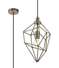 Modomano 25cm Medium Pendant, 1 x E27, Antique Brass