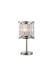 Munito Crystal Table Lamp, 1 x E27, Polished Nickel